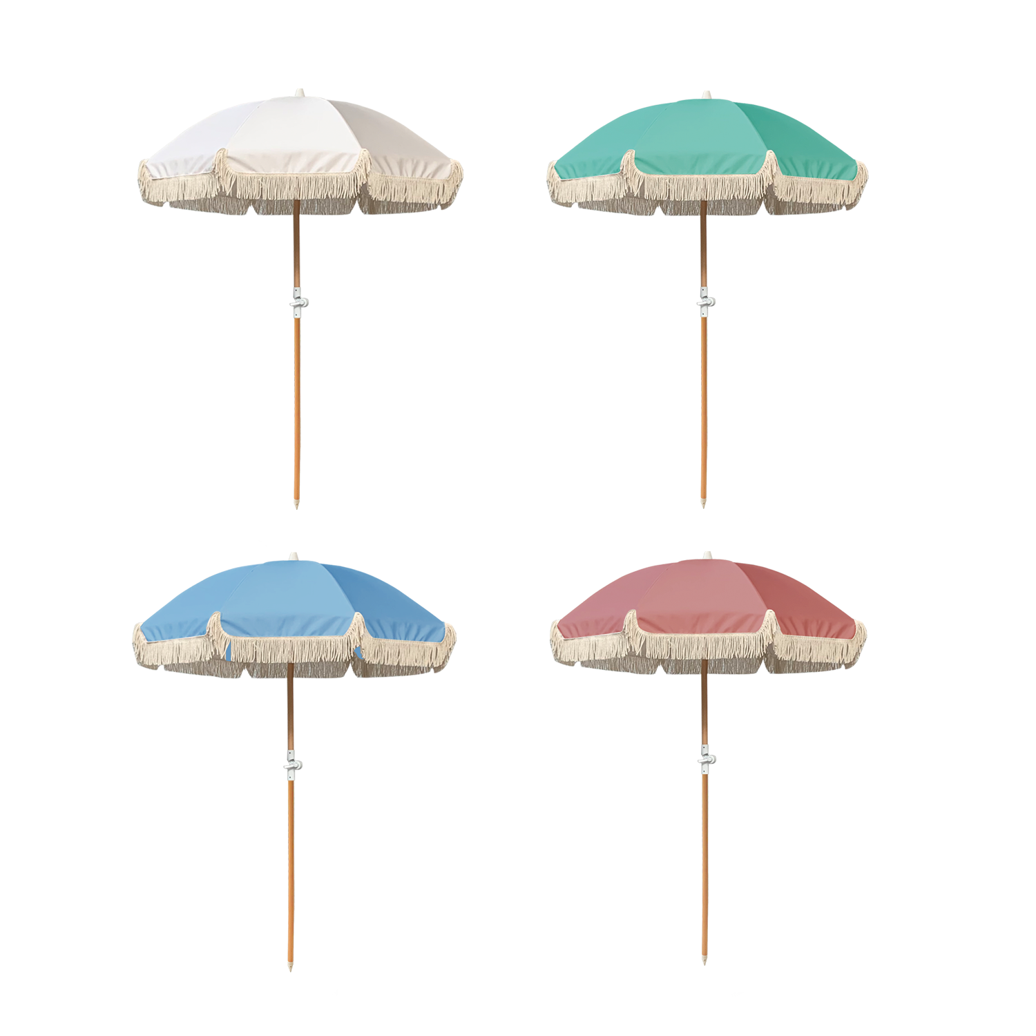 Outdoor Furniture In Bali - Modern 2M Bali Boho Plaj Şemsiyesi,