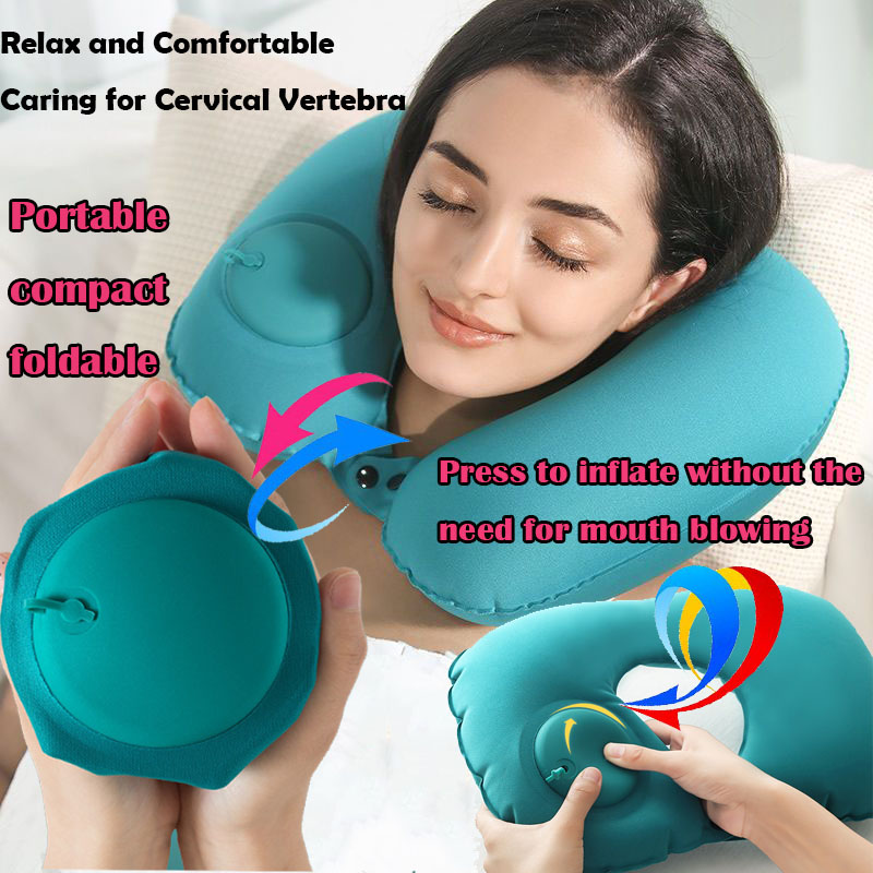 Outdoor Furniture Pillows - Taşınabilir, Şişirilebilir, Kendiliğinden Doldurulabilen Boyun Yastığı,