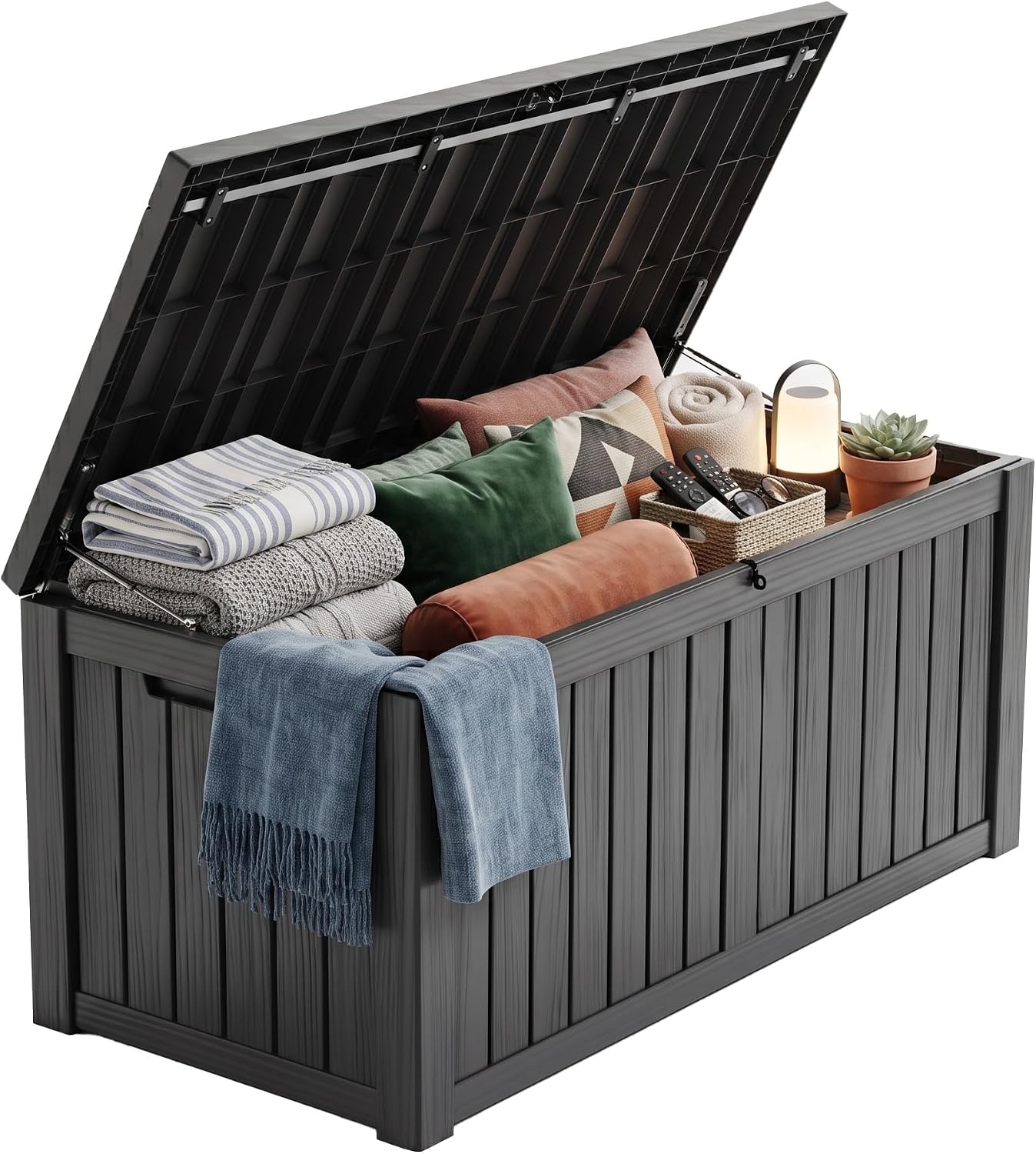 Garden Storage Box - 200 Galonluk Kilitlenebilir Reçine Bahçe Sandığı,