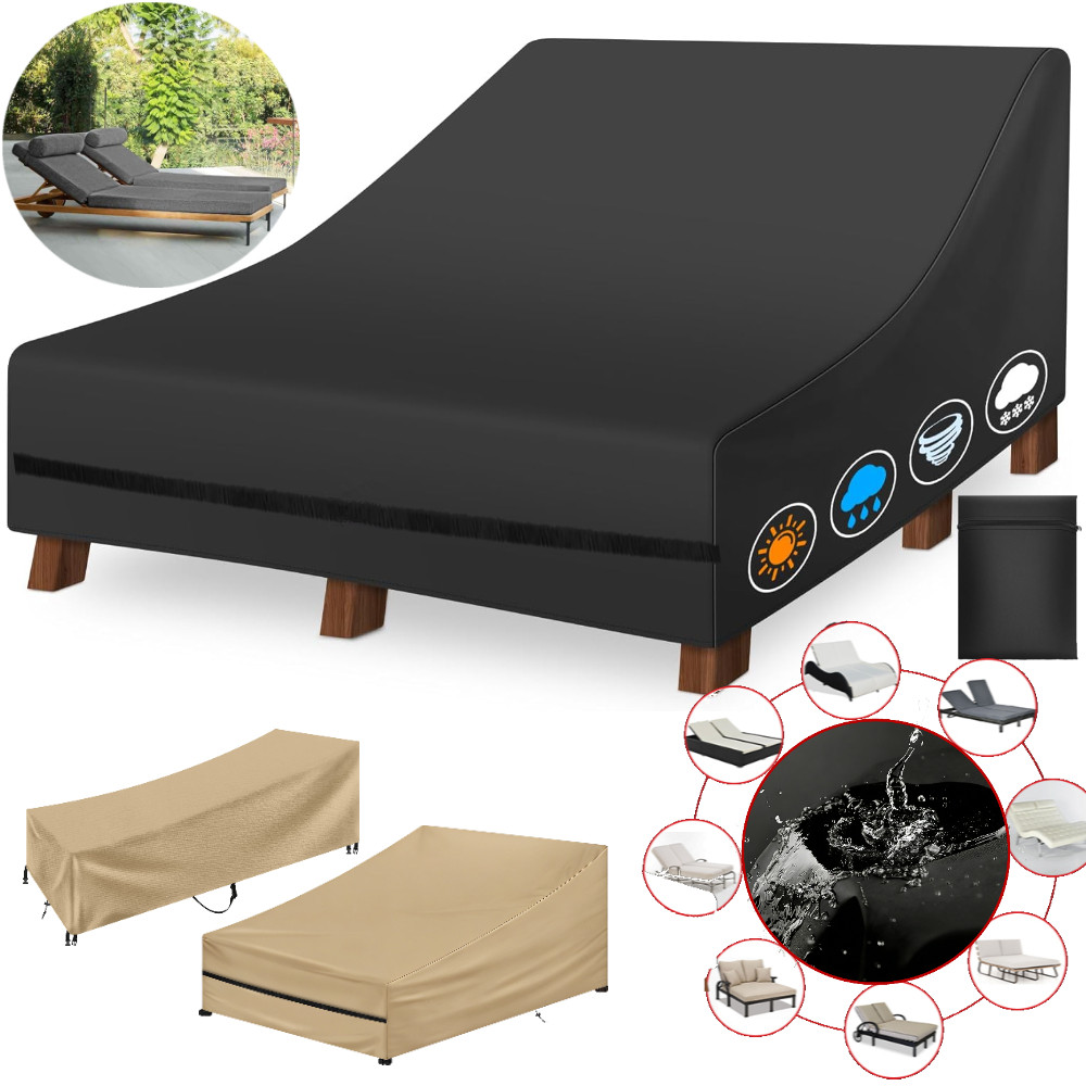 Outdoor Daybed Furniture - Su geçirmez Çift/Tek Geniş Veranda Şezlong