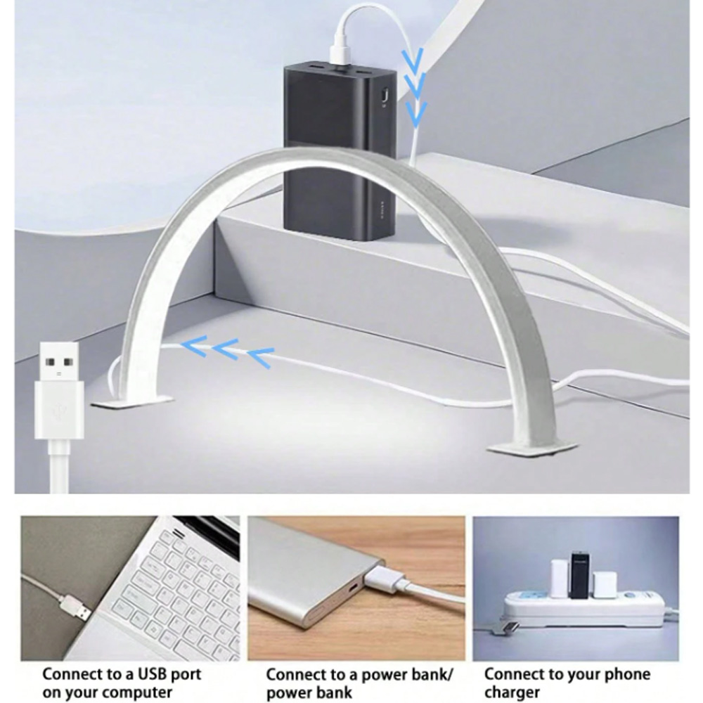 Outdoor Furniture Aluminium - 40/66CM Tırnak Lambası Dolgu Işığı USB