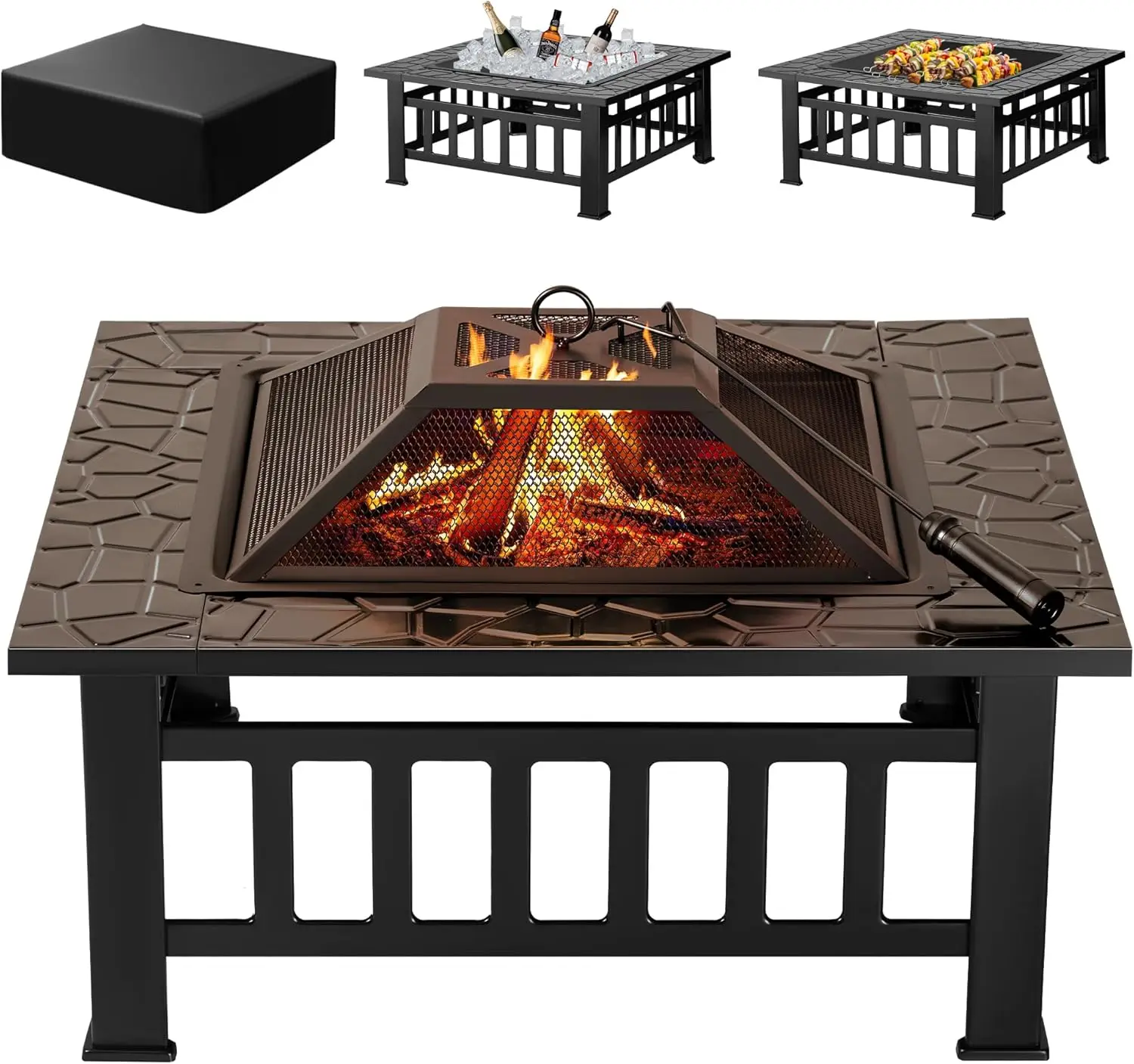 Outdoor Furniture Fire Table - Dış Mekan Ateş Çukuru, 32 İnç