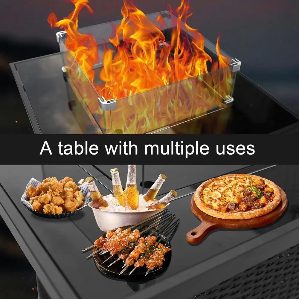 Hasır Dış Mekan Veranda Mobily - Outdoor Furniture Fire Table incelemesi ve fiyatı