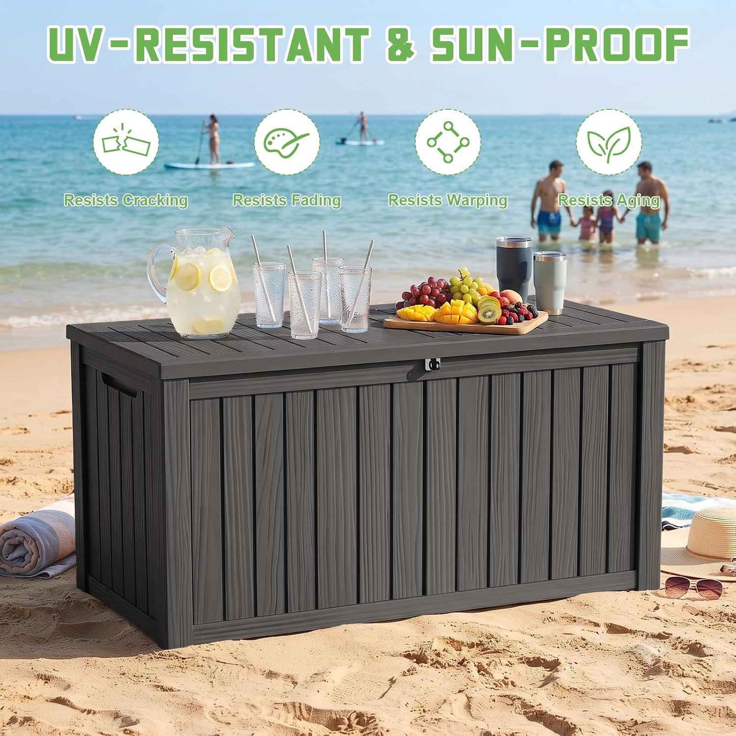 200 Galonluk Kilitlenebilir Re - Garden Storage Box incelemesi ve fiyatı
