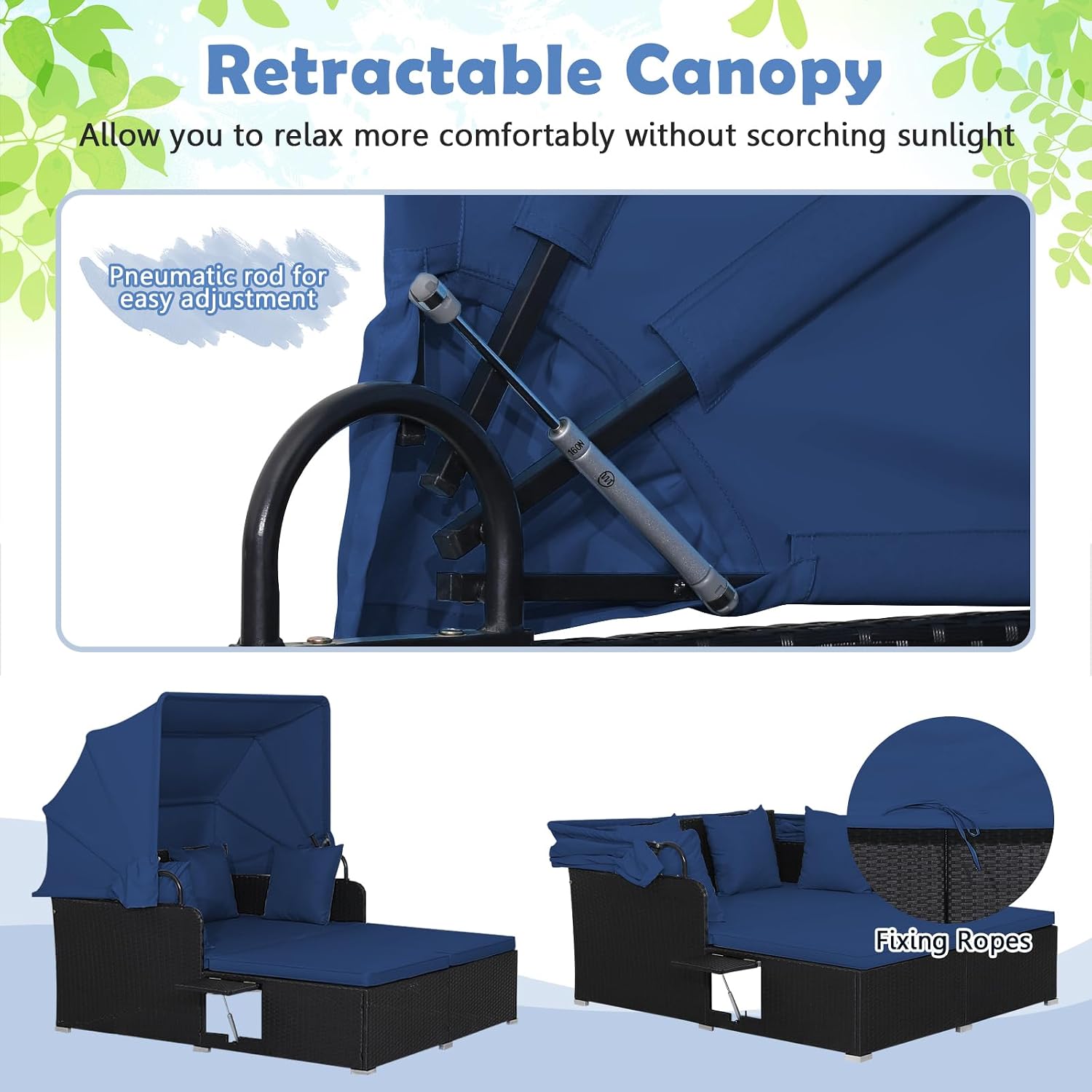 Açık Hava Şezlongu, Geri Çekil - Outdoor Daybed Furniture incelemesi ve fiyatı