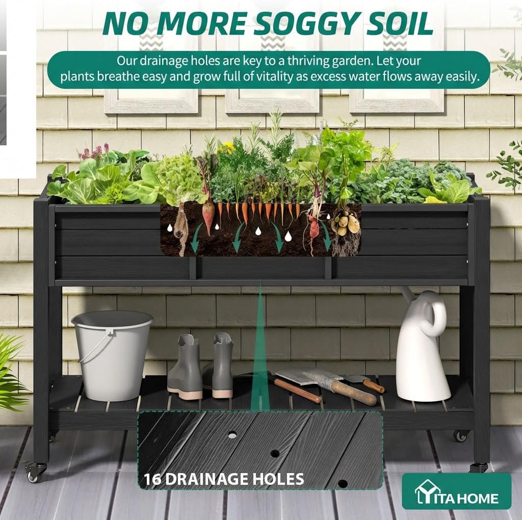 Tekerlekli Yükseltilmiş Bahçe  - Garden Storage Box incelemesi ve fiyatı