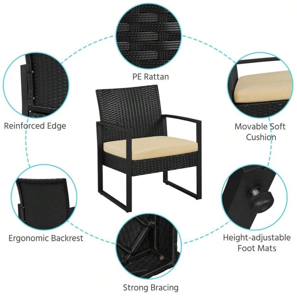 3 Parçalı Açık Hava Hasır Mobi - Outdoor Furniture Rattan incelemesi ve fiyatı