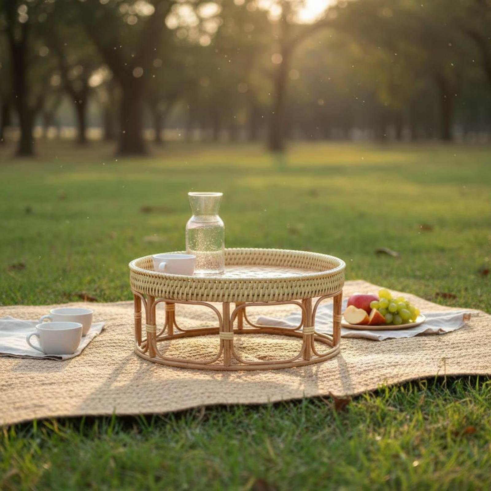 Rattan Çay Masası Hafif Piknik - Outdoor Furniture Rattan incelemesi ve fiyatı