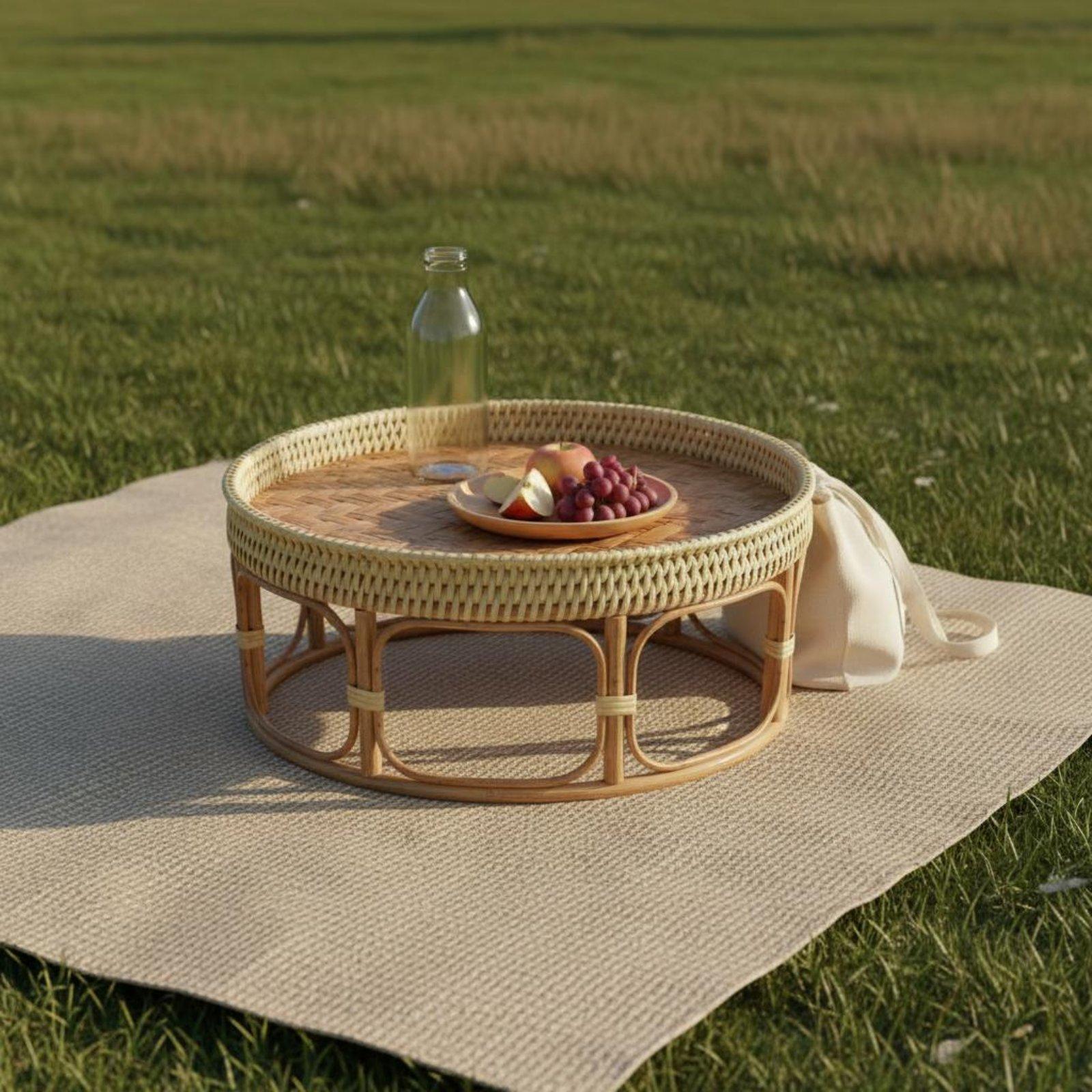 Rattan Çay Masası Hafif Piknik - Outdoor Furniture Rattan incelemesi ve fiyatı
