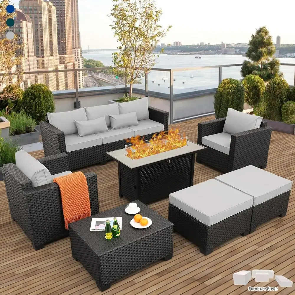 45 Parçalı Dış Mekan Veranda M - Outdoor Furniture Fire Table incelemesi ve fiyatı