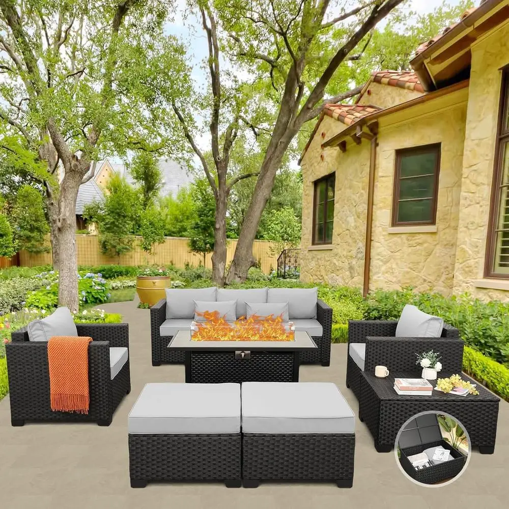 45 Parçalı Dış Mekan Veranda M - Outdoor Furniture Fire Table incelemesi ve fiyatı
