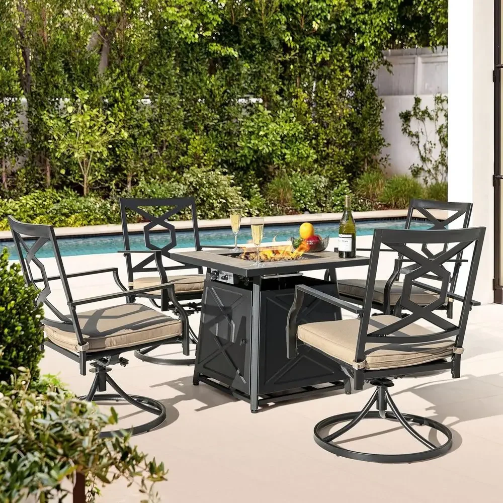 5 Parçalı Dış Mekan Veranda Mo - Outdoor Furniture Fire Table incelemesi ve fiyatı