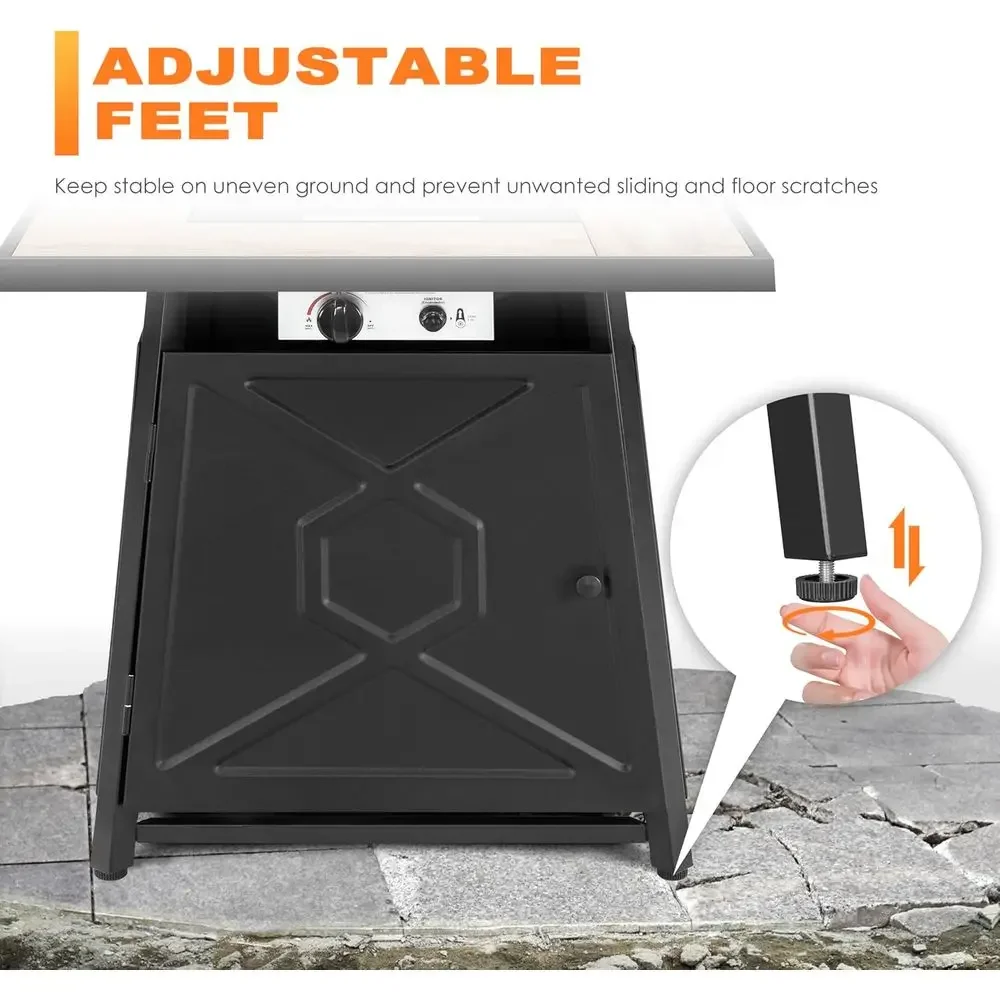 5 Parçalı Dış Mekan Veranda Mo - Outdoor Furniture Fire Table incelemesi ve fiyatı
