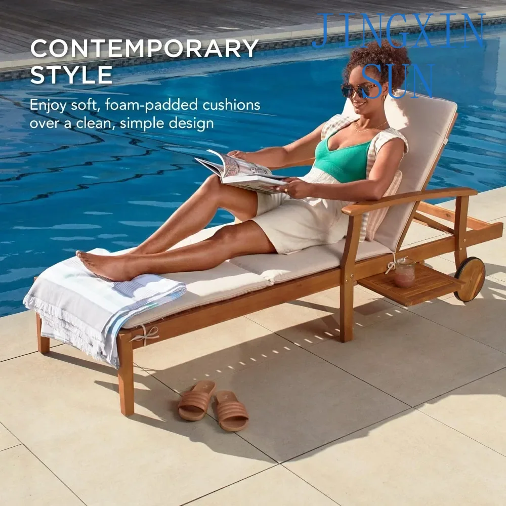 79x26in Akasya Ahşap Şezlong S - Outdoor Furniture Without Cushions incelemesi ve fiyatı