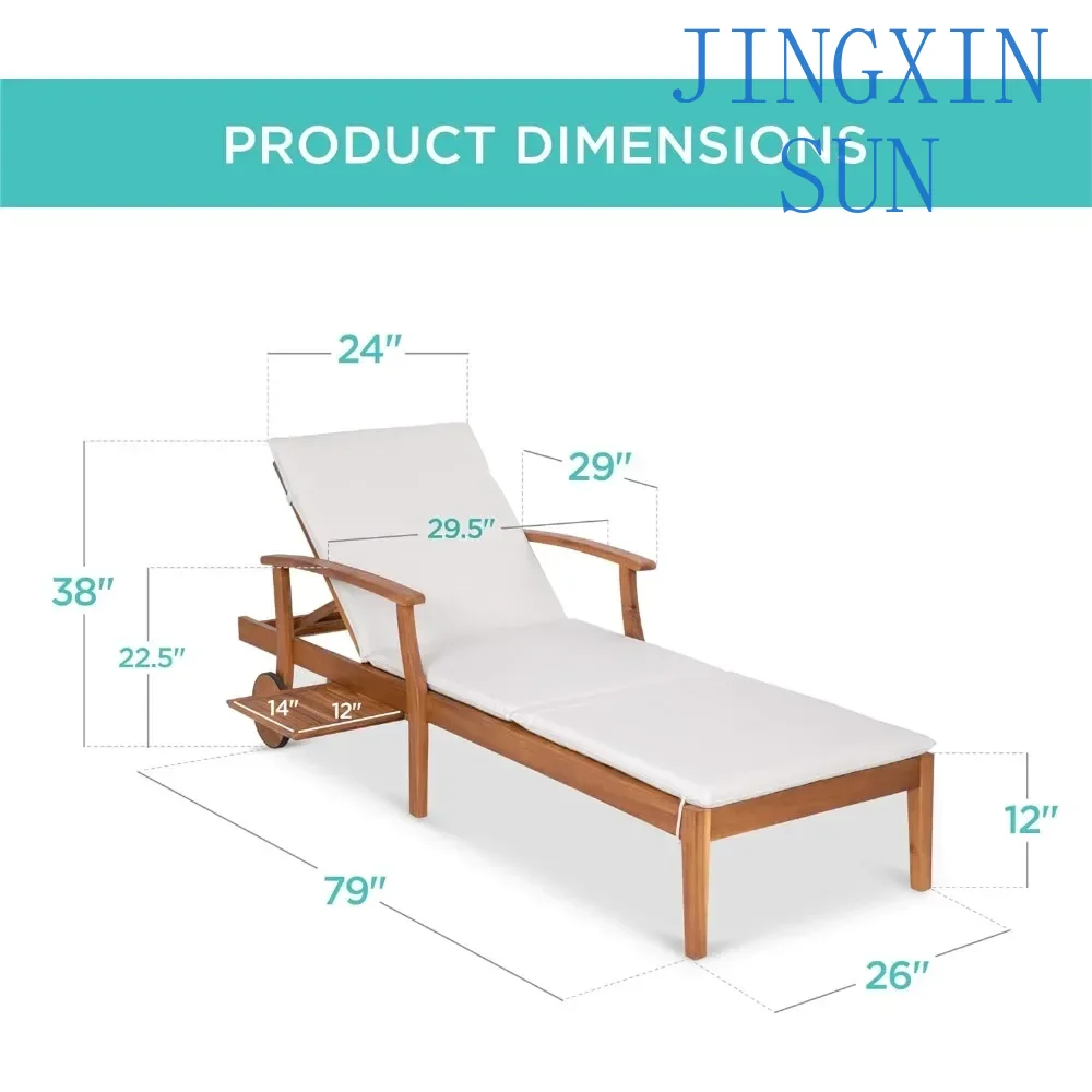 79x26in Akasya Ahşap Şezlong S - Outdoor Furniture Without Cushions incelemesi ve fiyatı